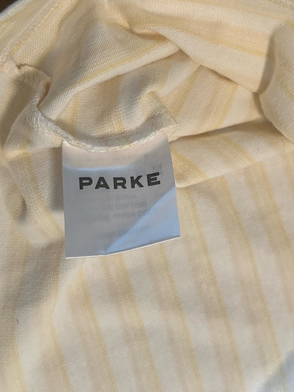 Parke Striped Tank Summerland: Sun Stripe Yellow Size Large New in Bag - Picture 5 of 10